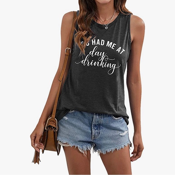 You Had Me At Day Drinking Tank - Picture 3 of 3